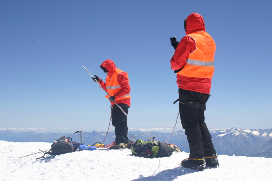 Rilevamento GPS vetta Monte Bianco (Curmayeur-Ao-)