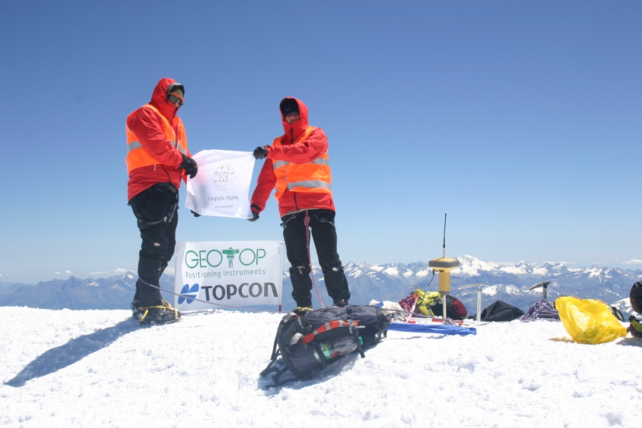 Rilevamento GPS vetta Monte Bianco (Curmayeur-Ao-)